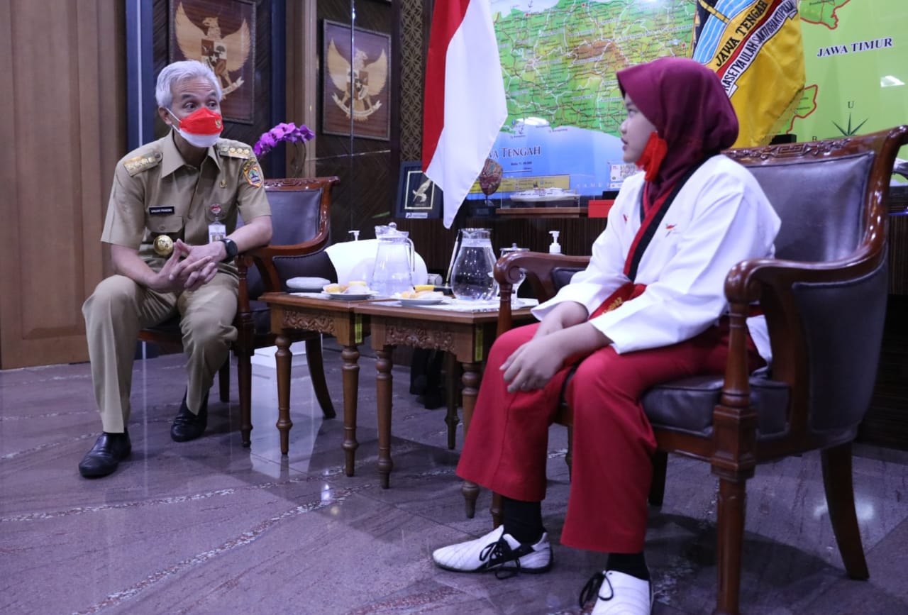 Ganjar Bergidik Saksikan Atlet Muda Beraksi