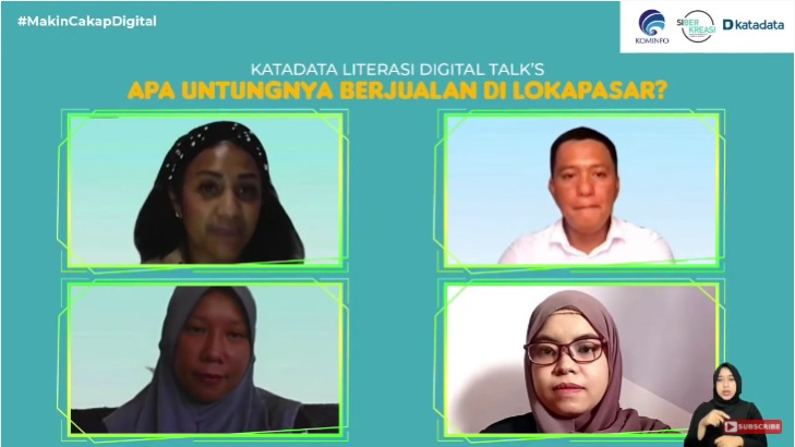 Diskusi virtual mengenai potensi lokapasar