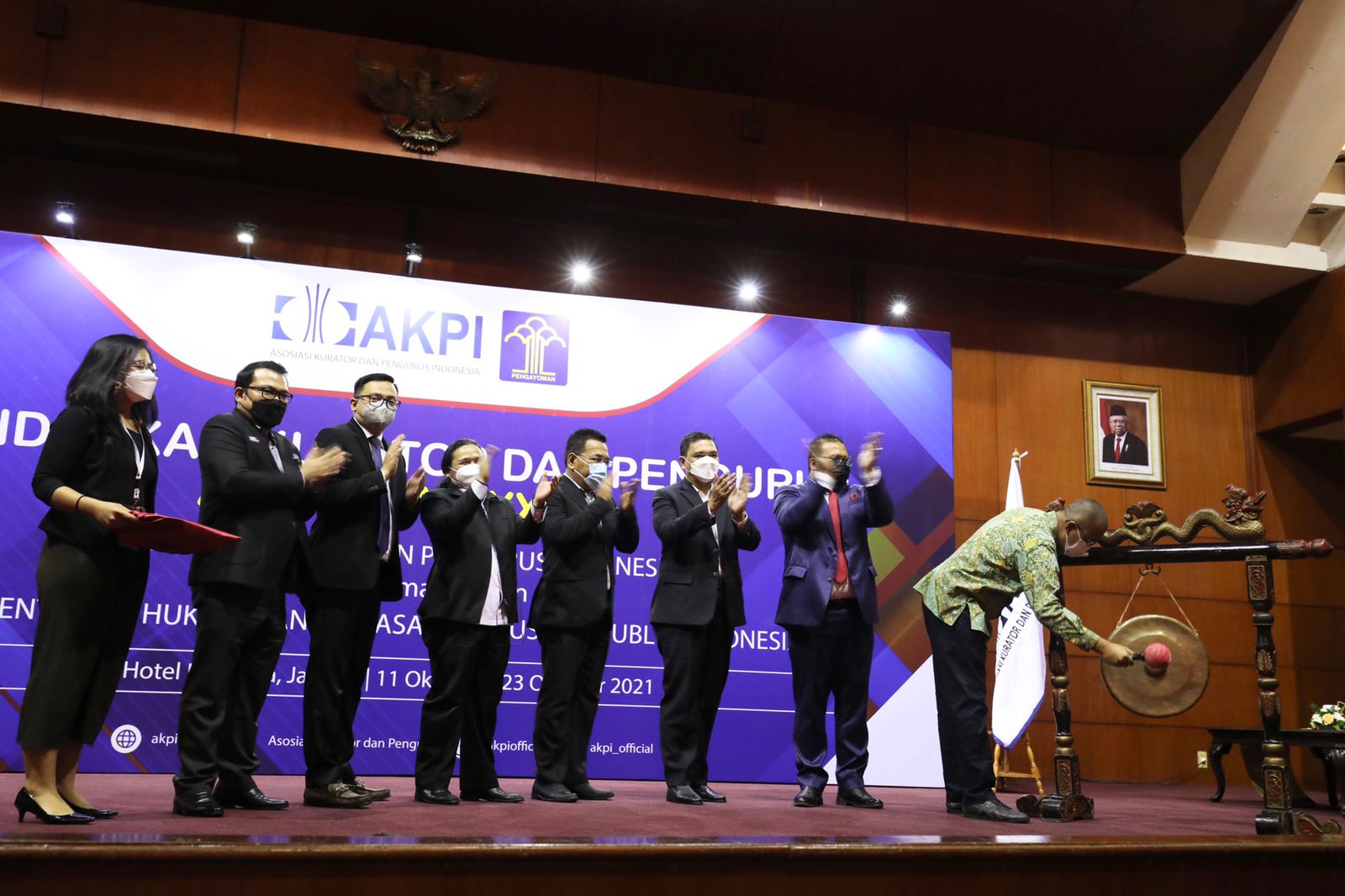 Pembukaan pendidikan AKPI angkatan ke-28 yang digelar di Hotel Bidakara, Jakarta, Senin (11/10).