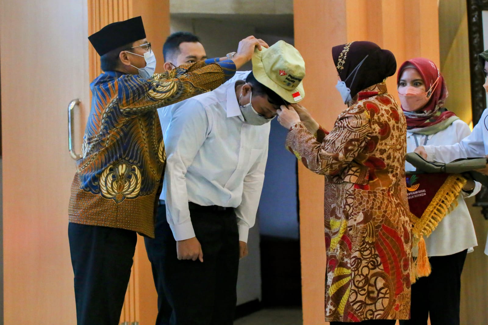 Peluncuran program  Pejuang Muda Kemensos, Rabu (13/10).