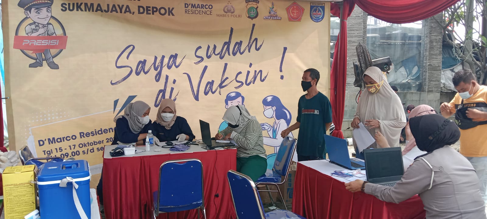 Vaksinasi Massal yang digelar Diamondland