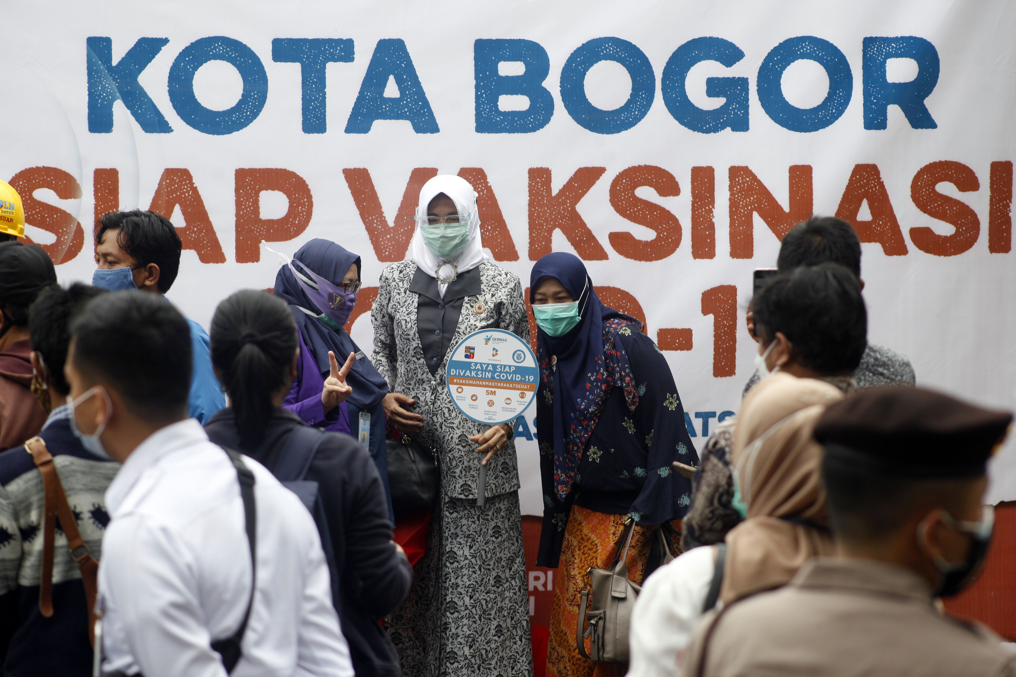 Pemkot Bogor, Jawa Barat terus menggalakkan vaksinasi covid-19 agar terbentuk kekebalam komunitas (herd immunity)