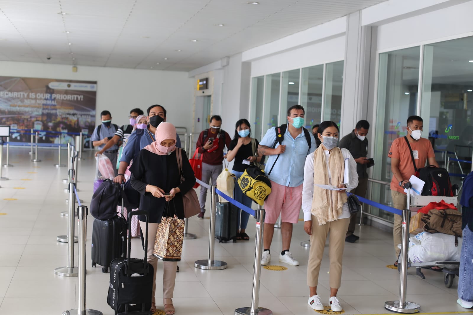 Ilustrasi penumpang di Bandara Ngurah Rai Bali
