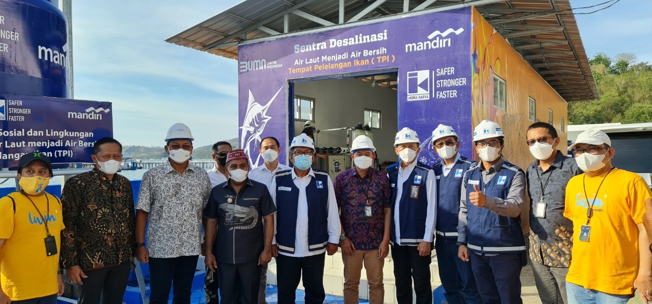 Serah Terima Bantuan Sarana dan Prasarana Air Bersih melalui Smart Water System.