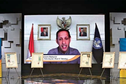 Menteri Pendidikan, Kebudayaan, Riset, dan Teknologi Nadiem Makarim.