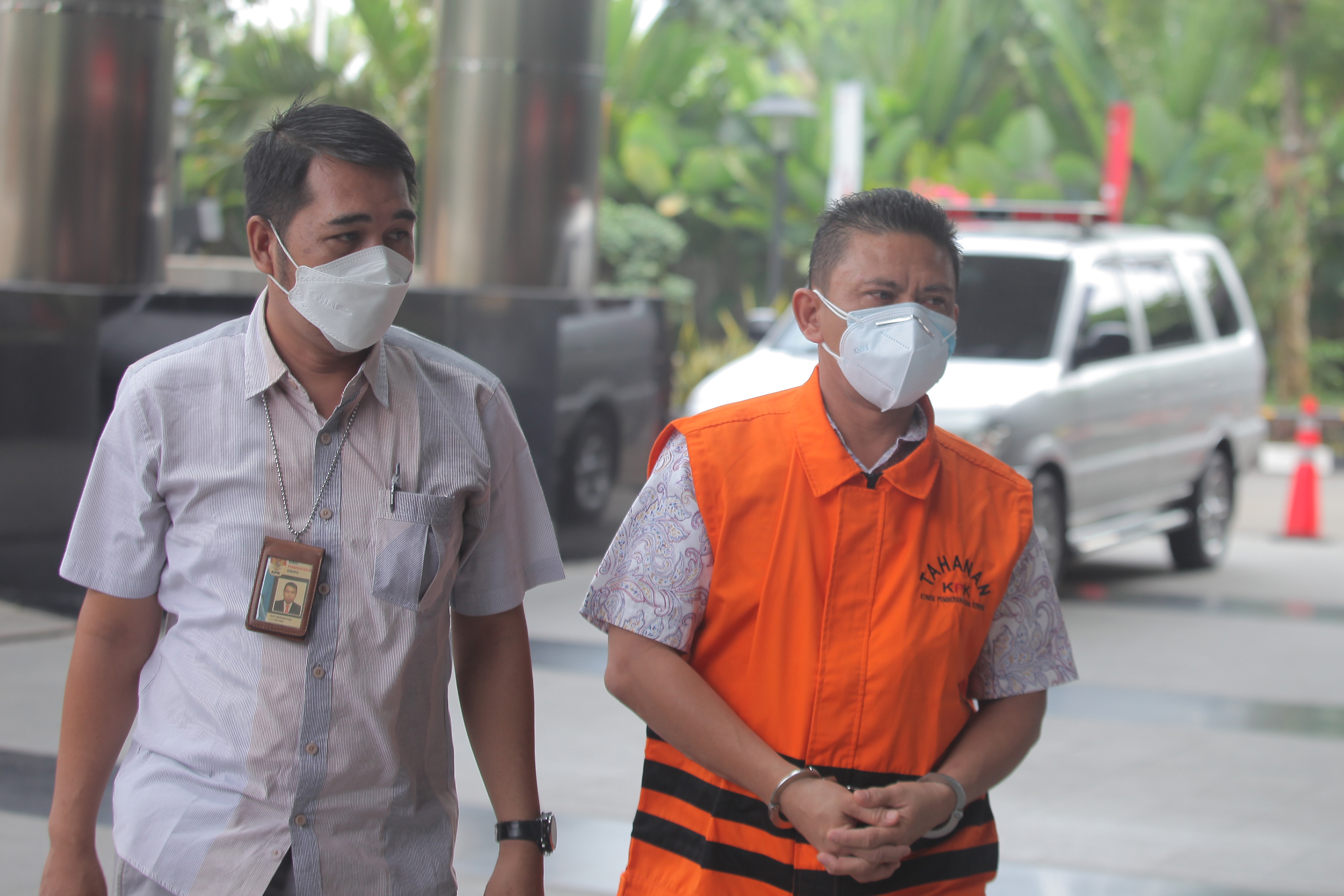 Mantan Anggota DPRD Provinsi Jambi Fahrurrozi saat akan diperiksa sebagai tersangka kasus APBD Jambi