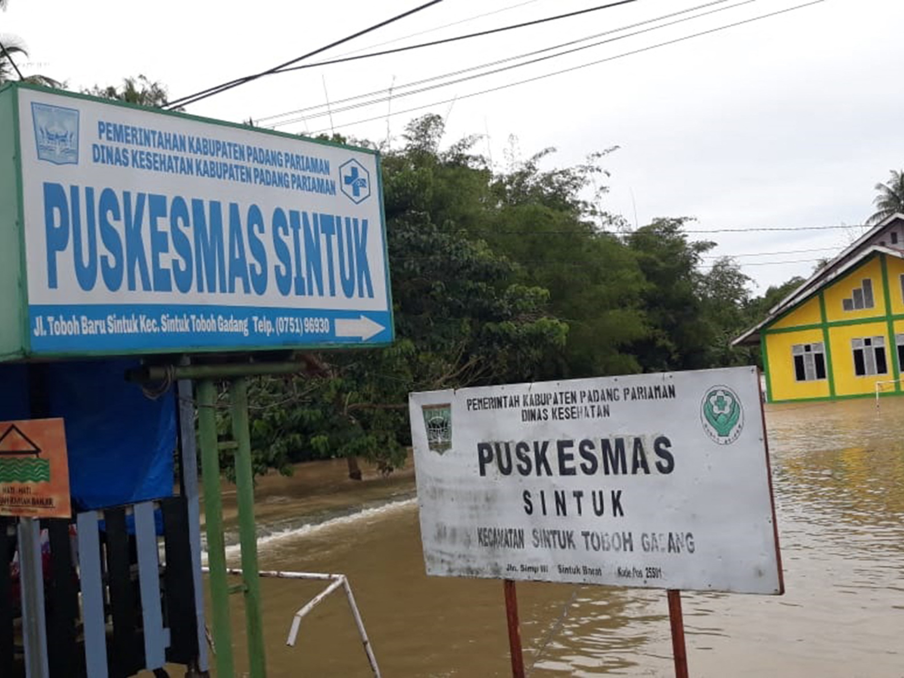 Banjir di Padang Pariaman, Sumbar.
