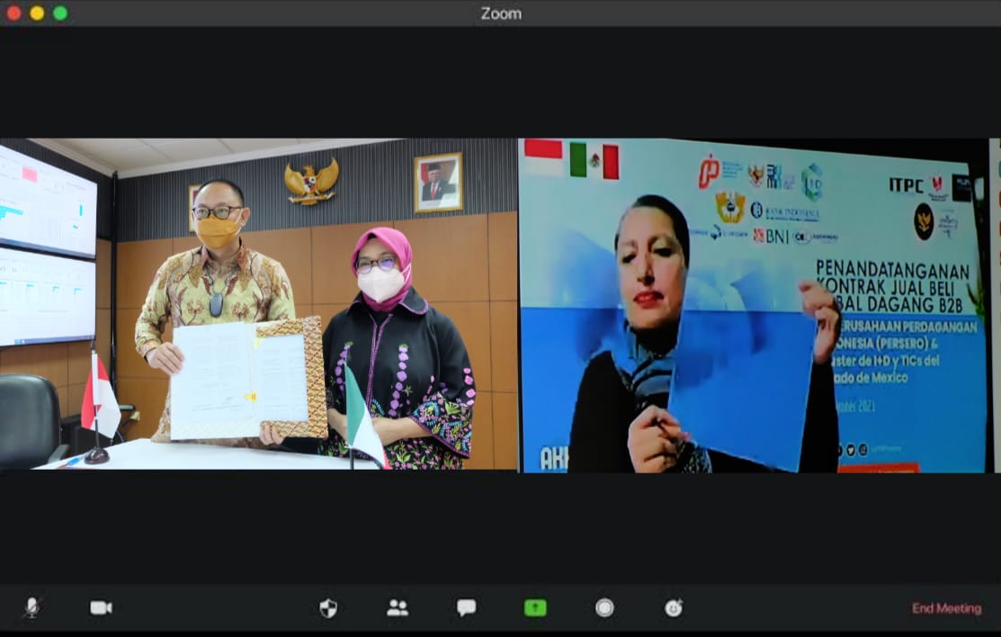 Indonesia dan Meksiko Teken Kontrak Imbal Dagang Senilai US$150 Ribu