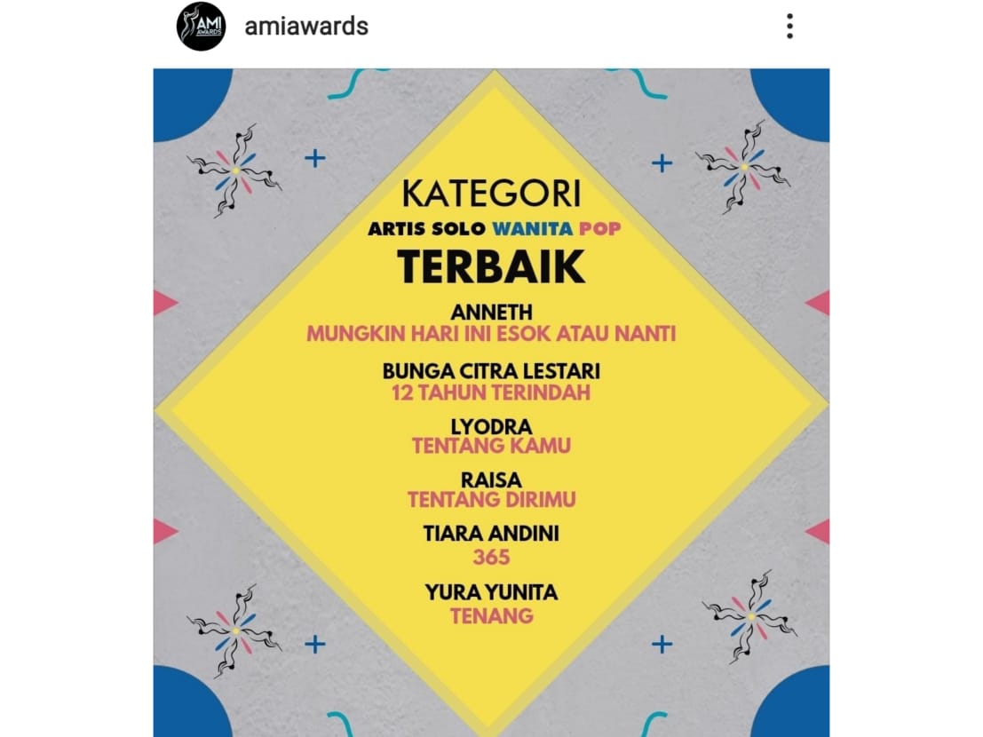 Lima Fakta AMI Awards 2021