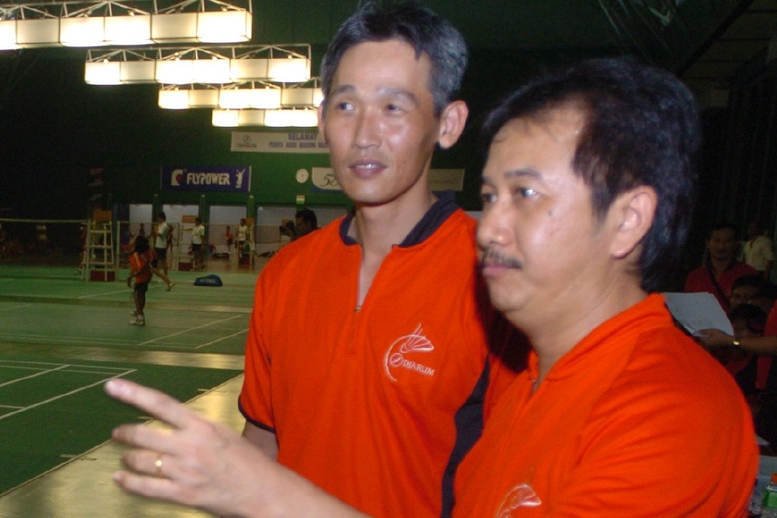 Manajer Tim Piala Thomas dan Uber Indonesia, Eddy Prayitno (kanan)