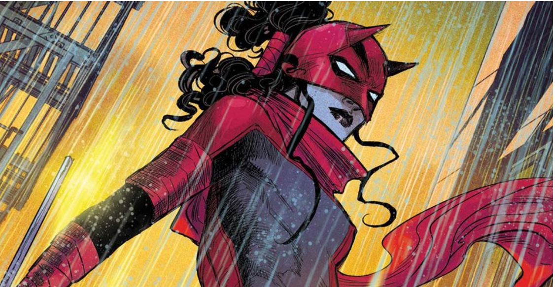 Elektra sebagai Daredevil dalam Woman Without Fear.