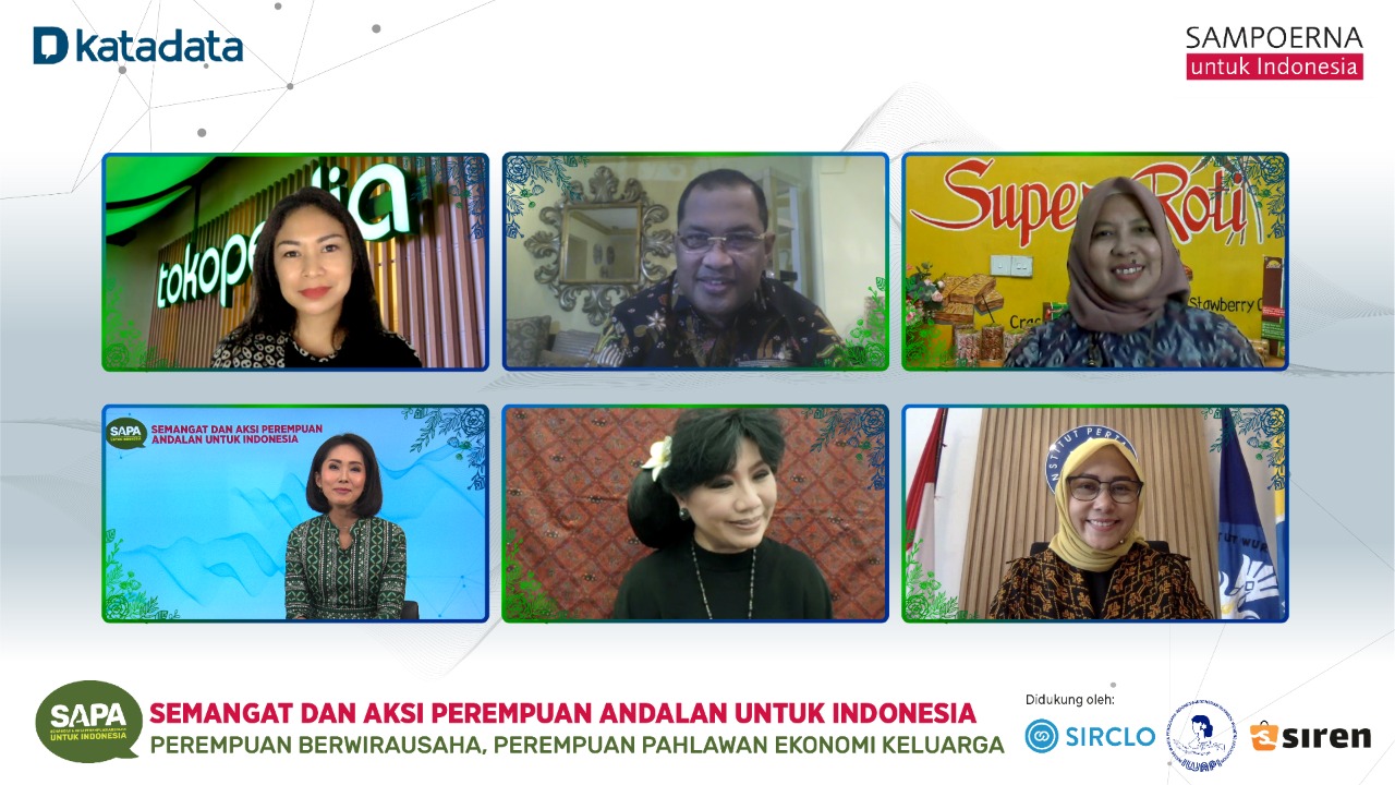 Webinar mengenai peran perempuan dalam UMKM