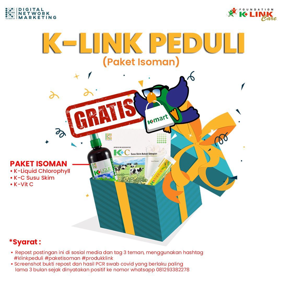 Ilustrasi paket Isoman K-Link