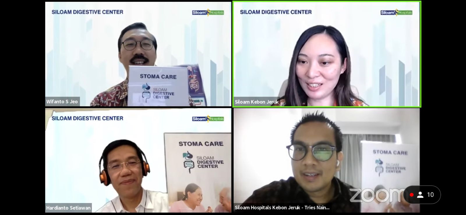 Webinar yang digelar Siloam Hospitals Kebon Jeruk secara virtual, Sabtu (23/10)