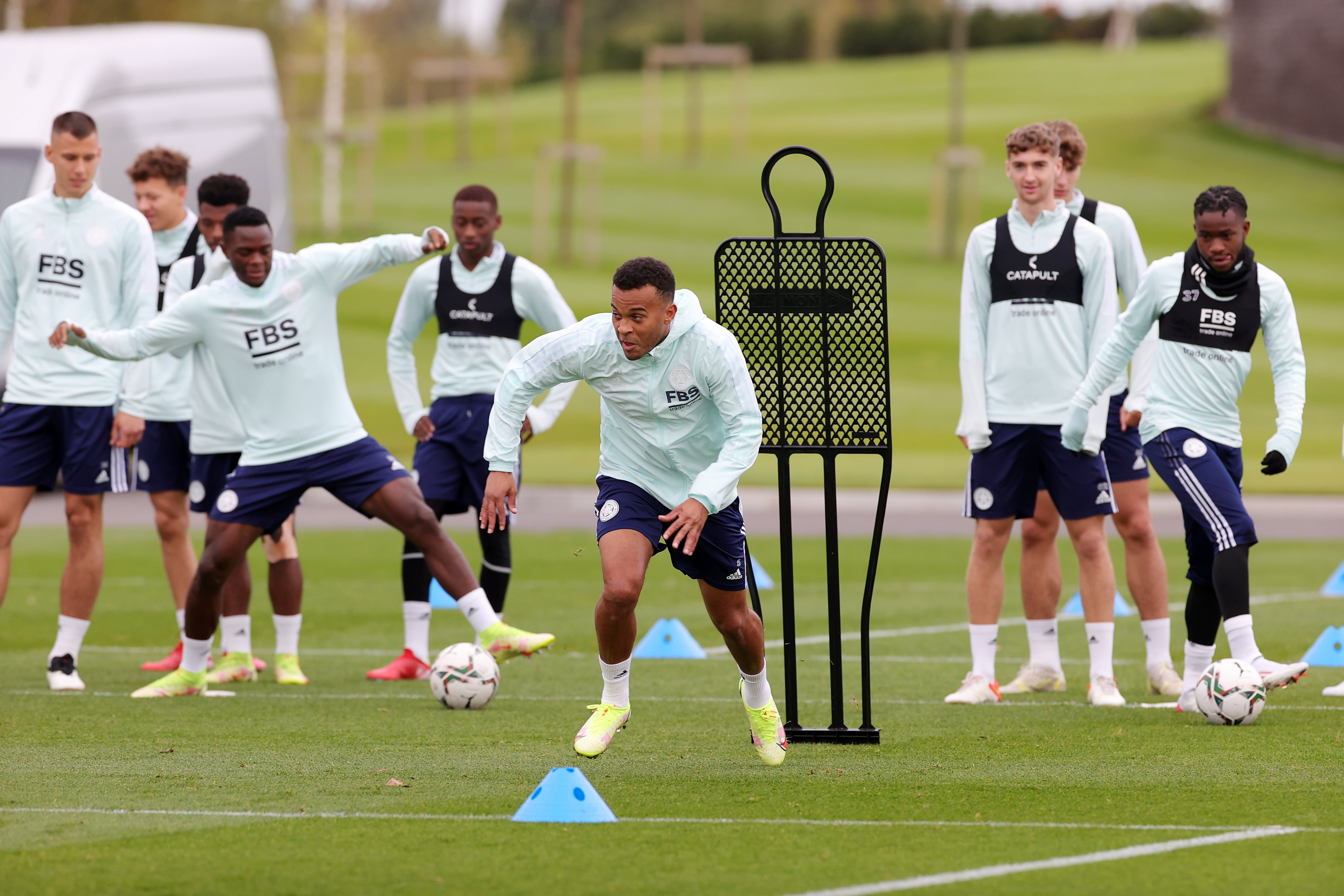 Skuad Leicester tengah berlatih