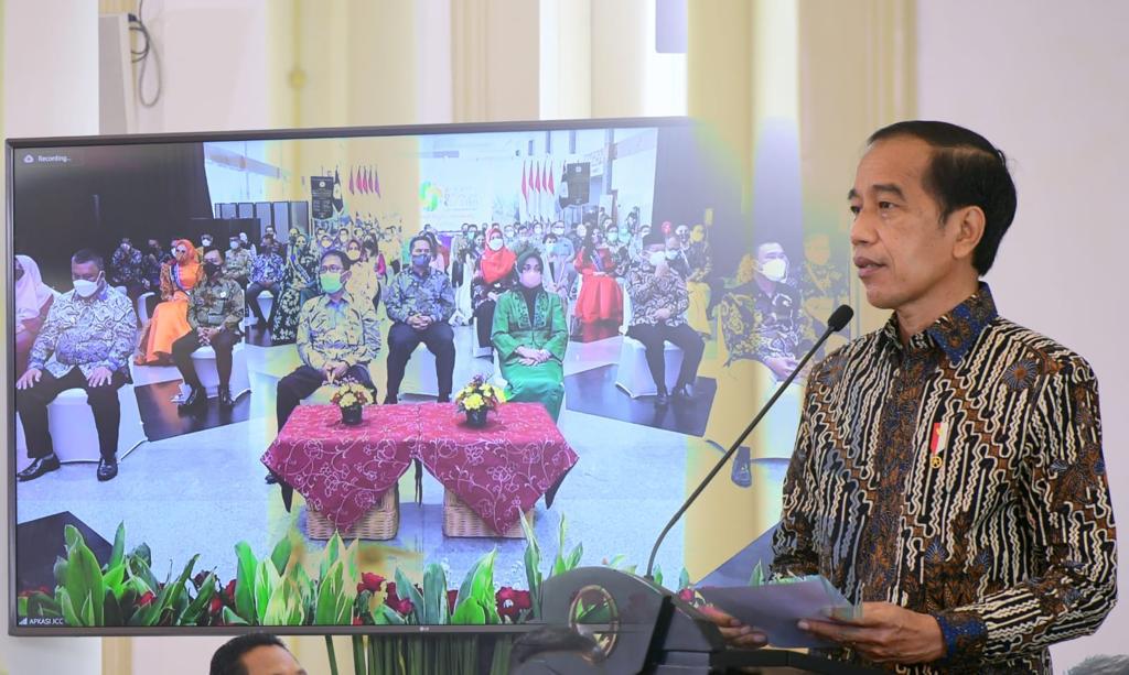 Resmikan Apkasi Otonomi Expo 2021, Presiden Ajak Daerah Manfaatkan Peluang Ekspor
