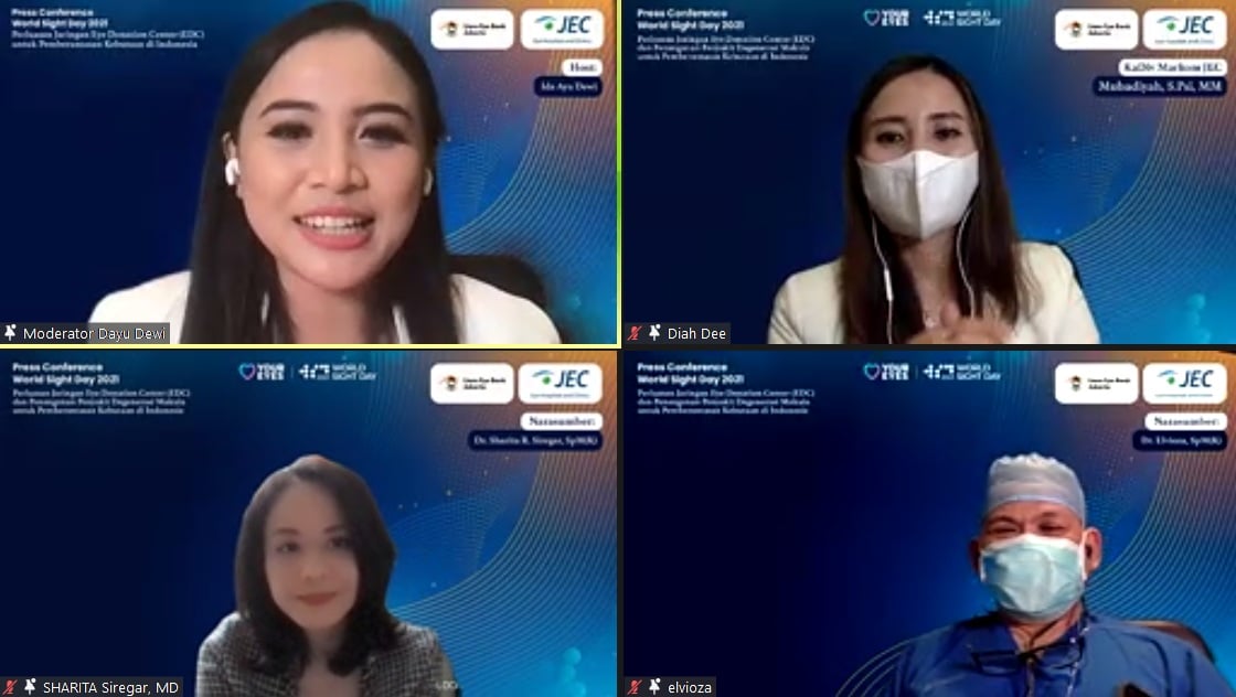  Peluncuran Eye Donation Center (EDC) bertepatan dengan peringatan World Sight Day 2021 pada Kamis (14/10).