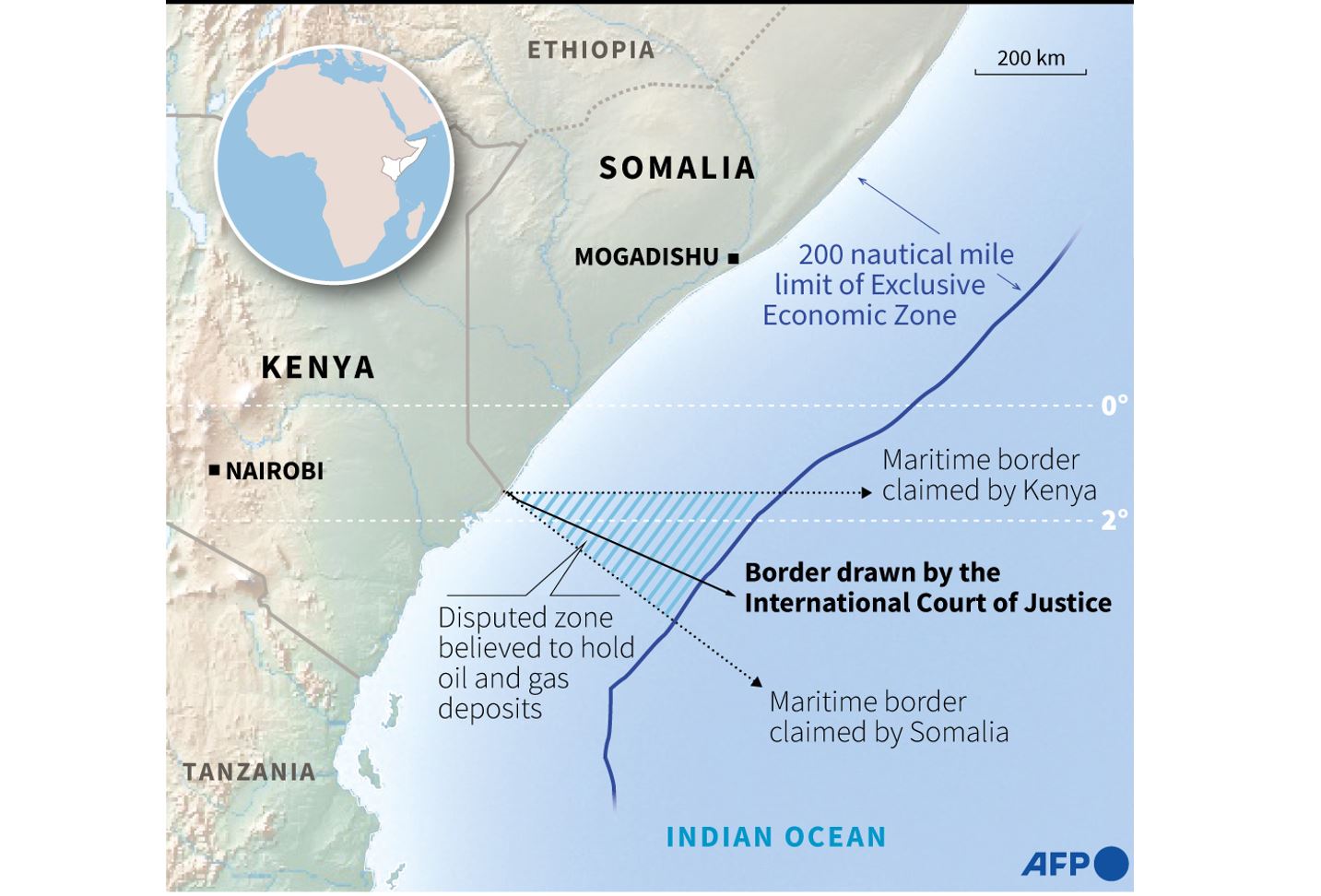Wilayah perbatasan yang disengketakan oleh Somalia dan Kenya.