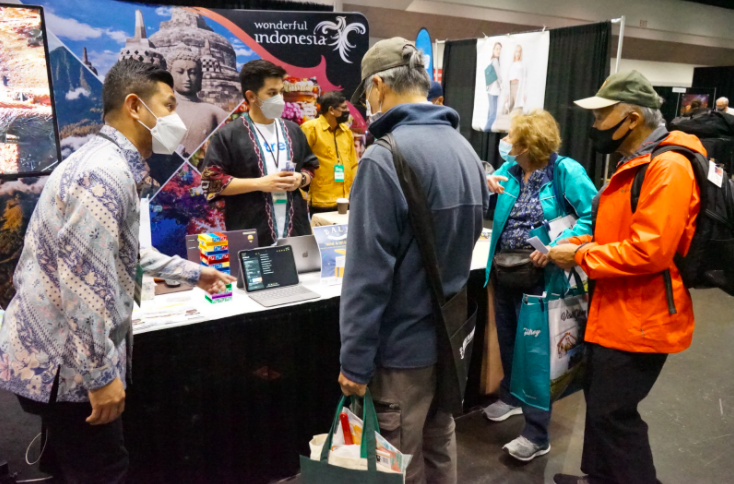 Dorong Promosi Wisata Indonesia di Era New Normal, KJRI San Francisco Berpartisipasi Pada Pameran Pariwisata Terbesar