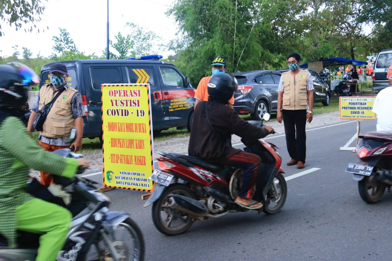 Operasi Yustisi dan penegakan disiplin prokes terus digelar di Palangka Raya