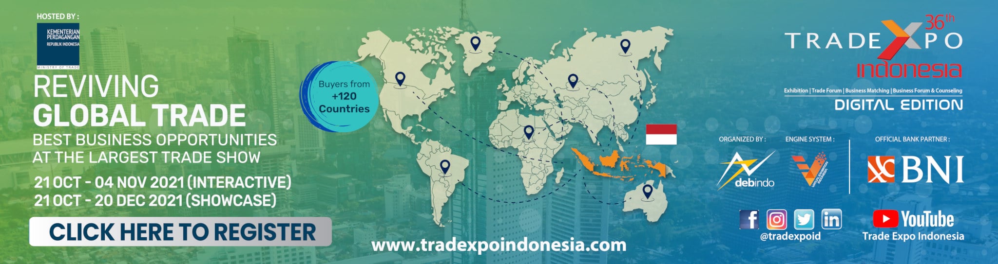 Poster penyelenggaraan Trade Expo Indonesia 202