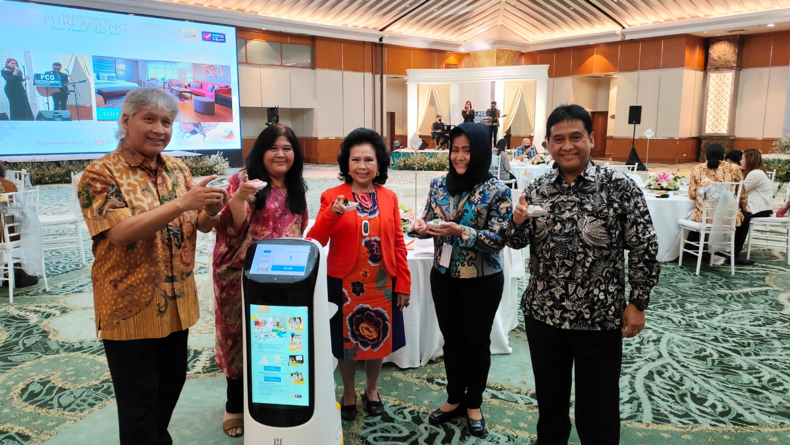 Acara pembukaan kembali Puri Agung Grand Ballroom di Grand Sahid Jaya Jakarta. 