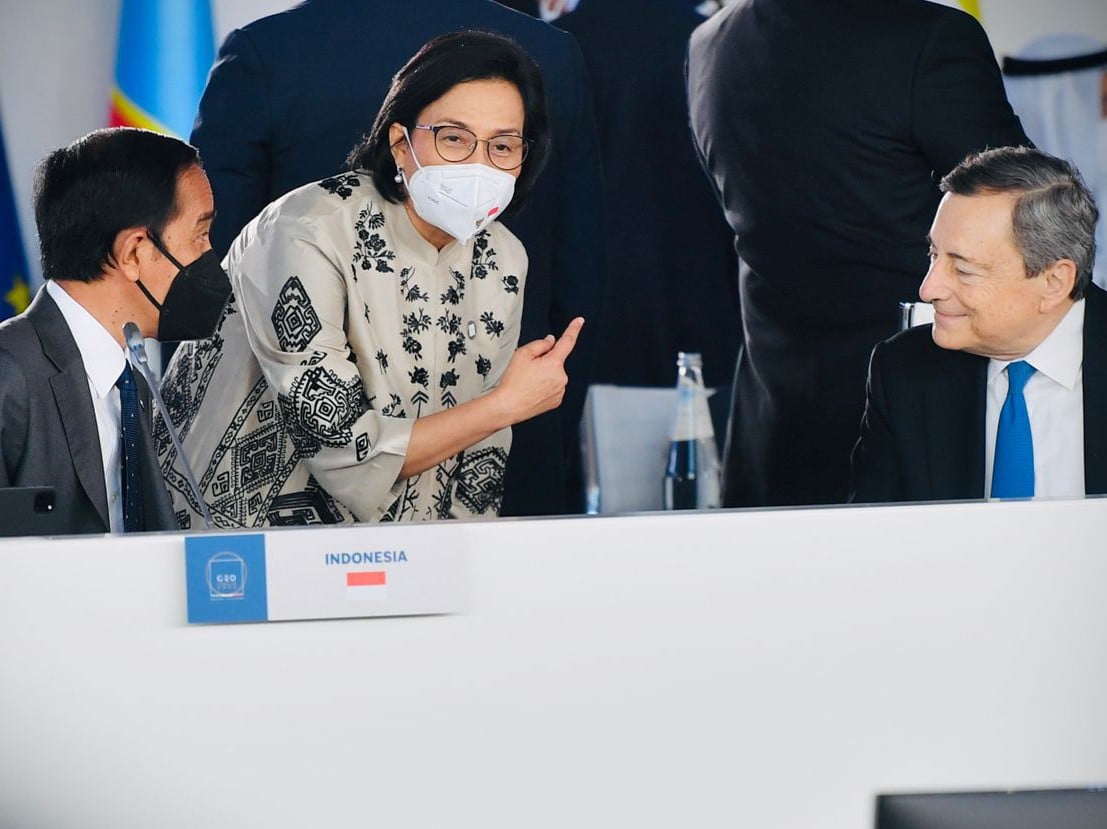 Presiden Joko Widodo menghadiri KTT G-20 di Roma, Italia, Minggu (31/10).