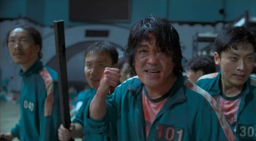 Aktor Heo Sung Tae saat tampil dalam serial Netflix Squid Game.