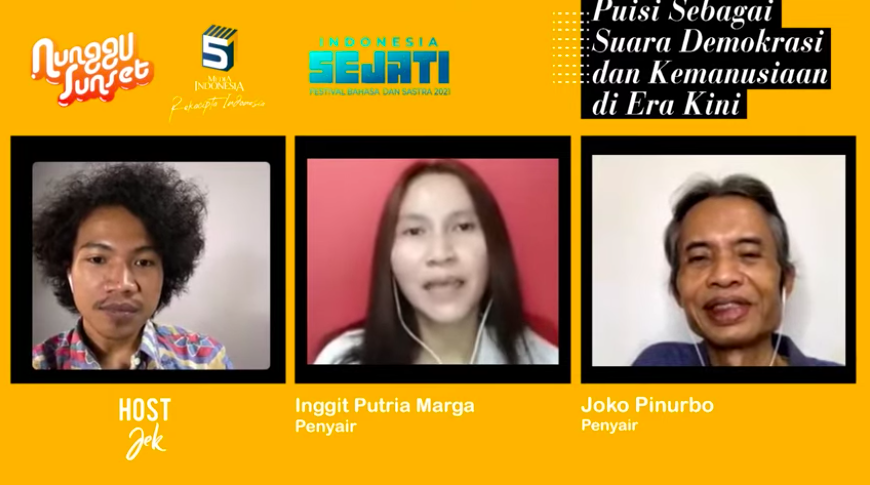 Nunggu Sunset Media Indonesia bertajuk Puisi Sebagai Suara Demokrasi dan Kemanusiaan di Era Kini