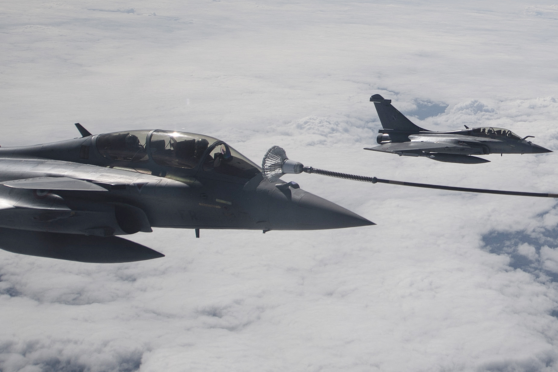 Pesawat tempur Prancis.