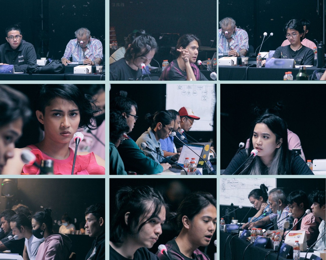 Suasana big reading para pemeran Mencuri Raden Saleh. 