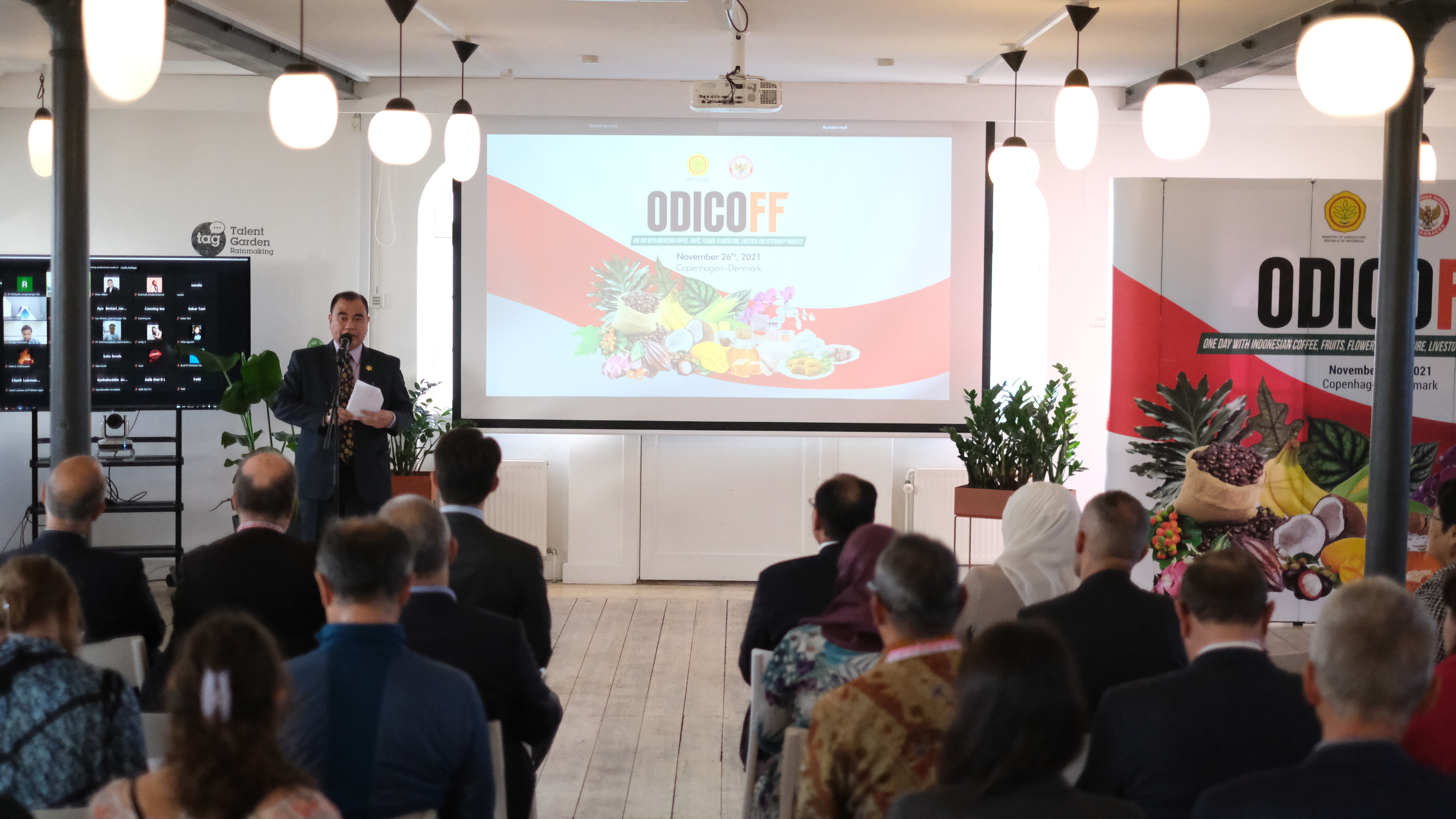 Acara 'One Day with Indonesian Coffee, Fruits, Floriculture' (ODICOFF) di Denmark.