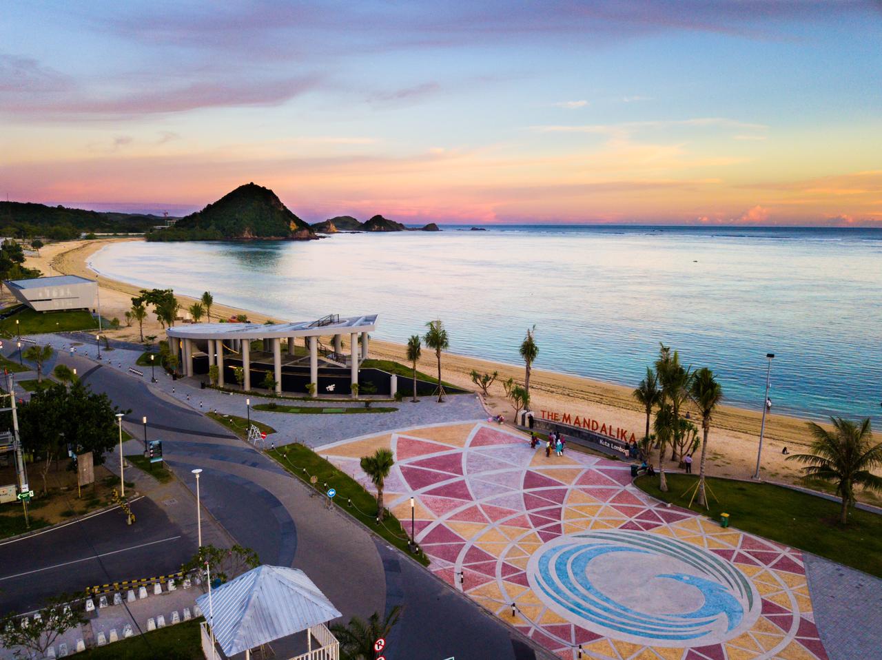 Kawasan The Mandalika di Lombok tengah, Nusa Tenggara Barat.