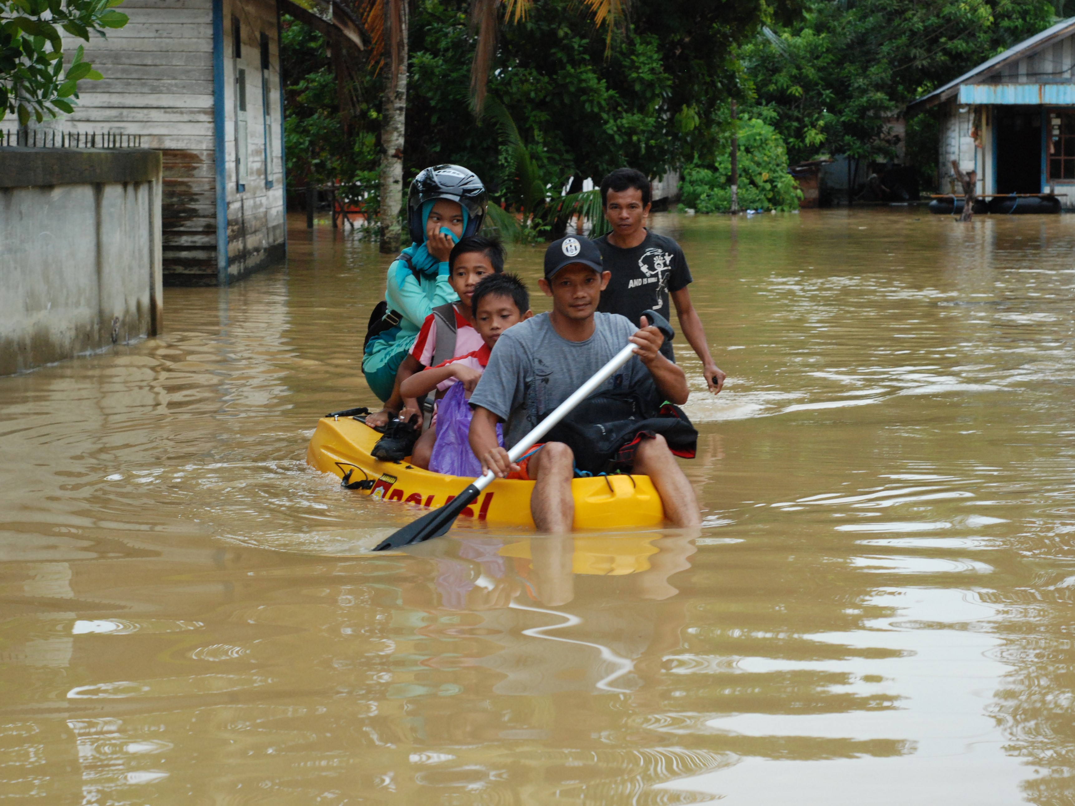 Banjir di Barito Utara, Kalteng, beberapa waktu lalu.