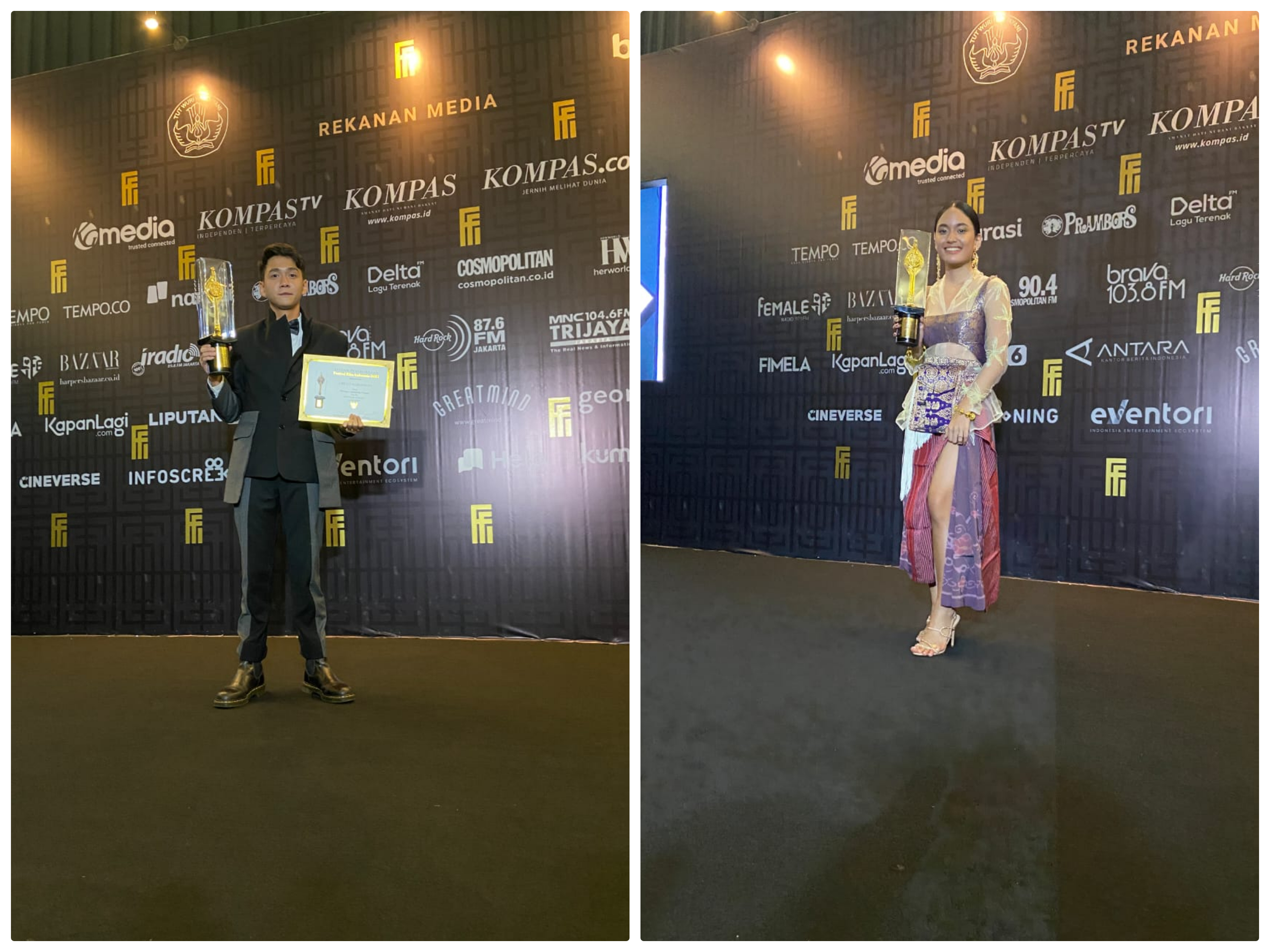 Kiri: Chicco Kurniawan; Kanan: Arawinda Kirana