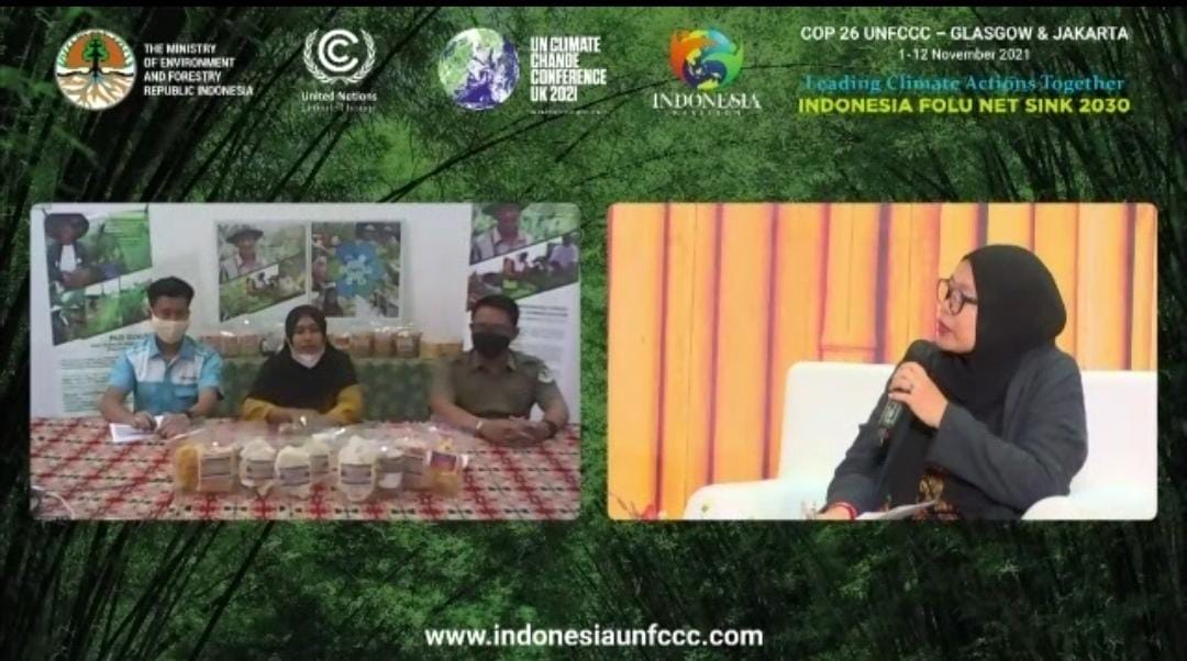  Talkshow rangkaian UNFCCC COP 26 Pavilion Indonesia yang dilakukan secara online.