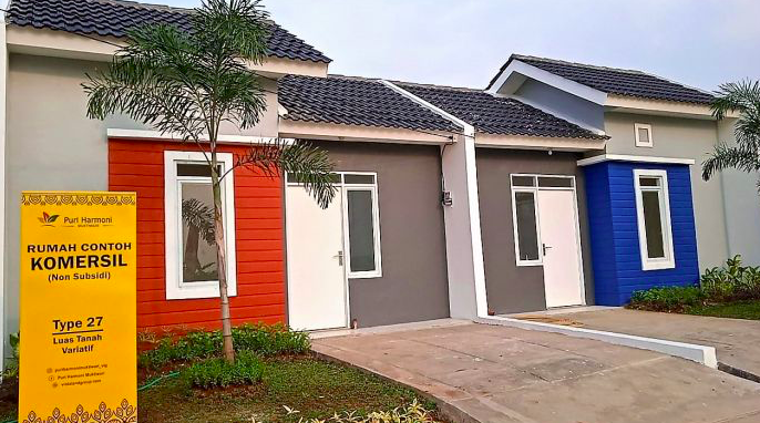 Rumah contoh untuk masyarakat berpenghasilan rendah di Puri Harmoni.