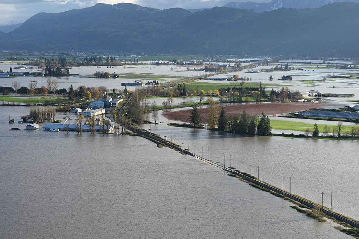 Banjir melanda Kota Abbotsford, Kanada.