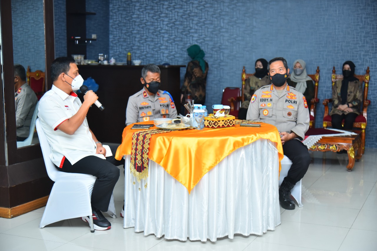 Tim Kompolnas saat berkunjung ke Polda Lampung