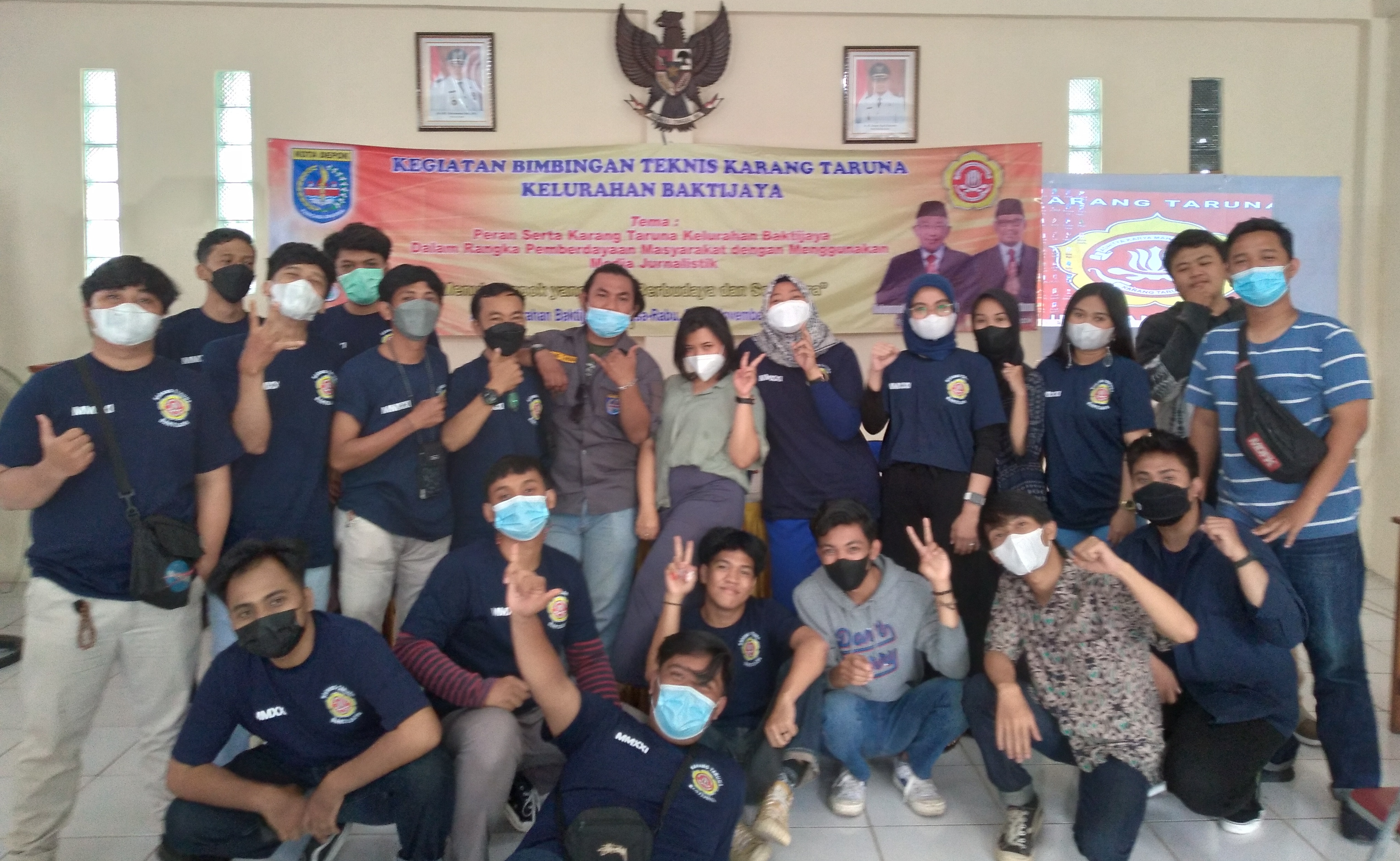 Para milenial Kota Depok mengikuti bimtek jurnalistik.