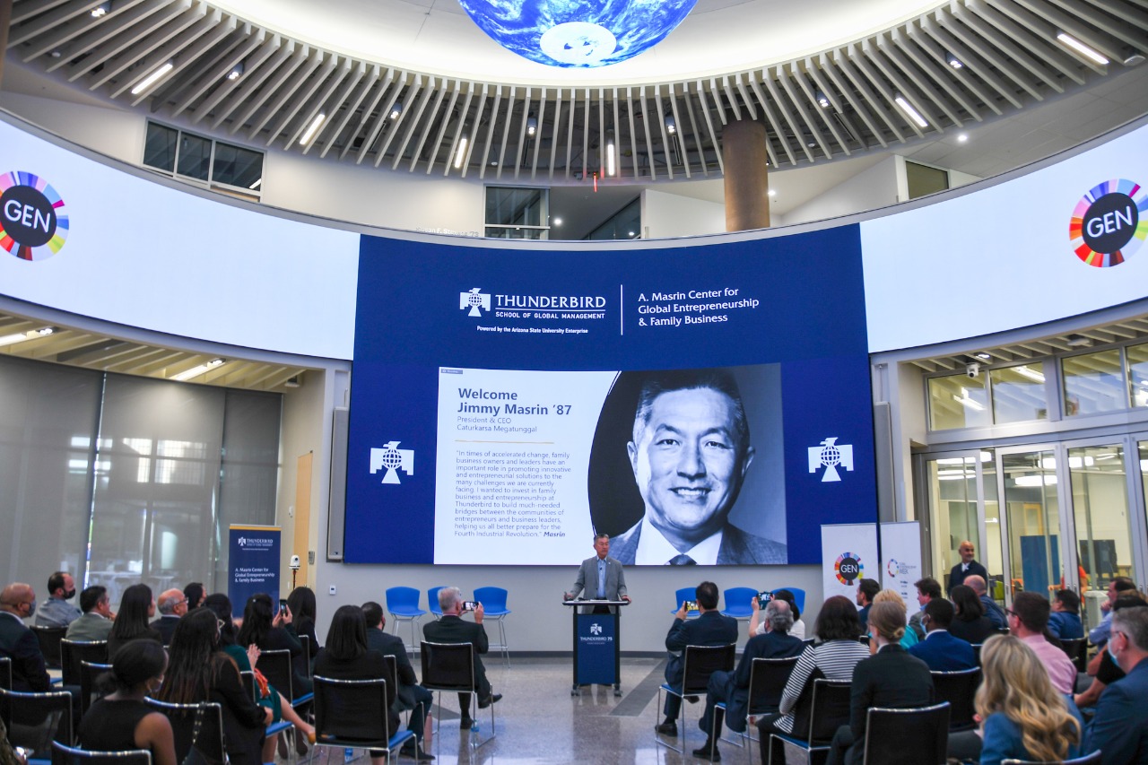 Pengusaha Indonesia Jimmy Masrin dalam ajang Global Entrepreneurship Global di Arizona, AS