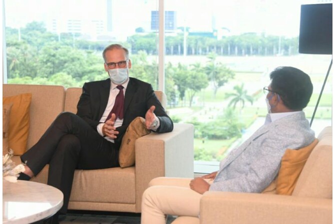 Pertemuan Menkominfo dengan Dubes Denmark