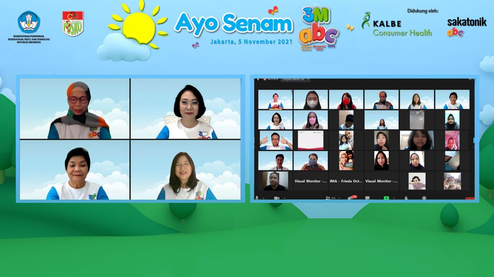 Kampanye 3M ABC (Asupan nutrisi, Bergerak aktif dan Ceria) dalam mendukung penerapan protokol kesehatan Pembelajaran Tatap Muka (PTM).