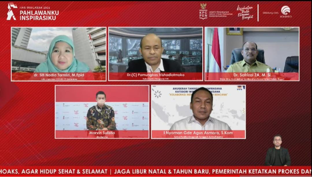 Dalam Dialog Produktif Media Center Forum Merdeka Barat 9 (FMB 9)-KPCPEN, Selasa (9/11).