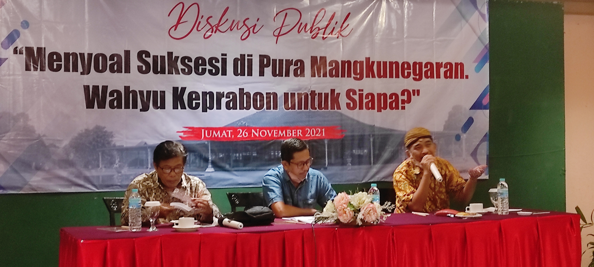 Diskusi soal Suksesi Pura Mangkunegaran di Solo, Jawa Tengah