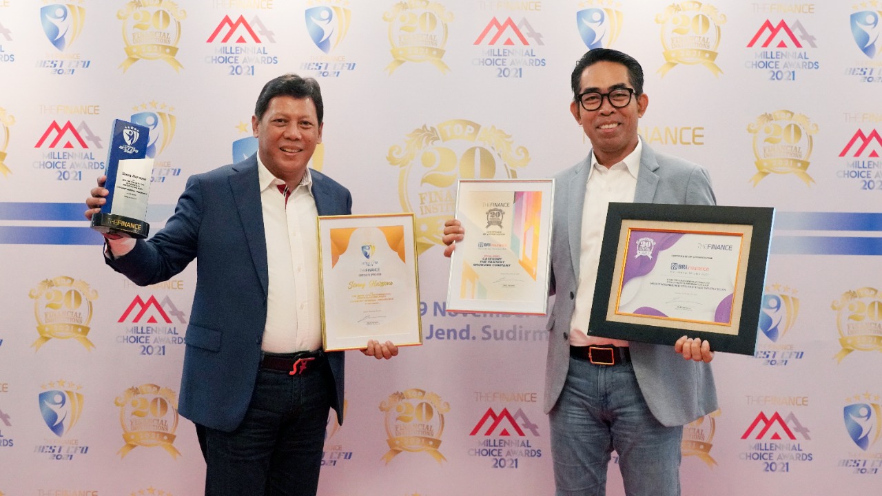 BRINS Sabet 3 Penghargaan di Top 20 Financial Institution Awards 2021