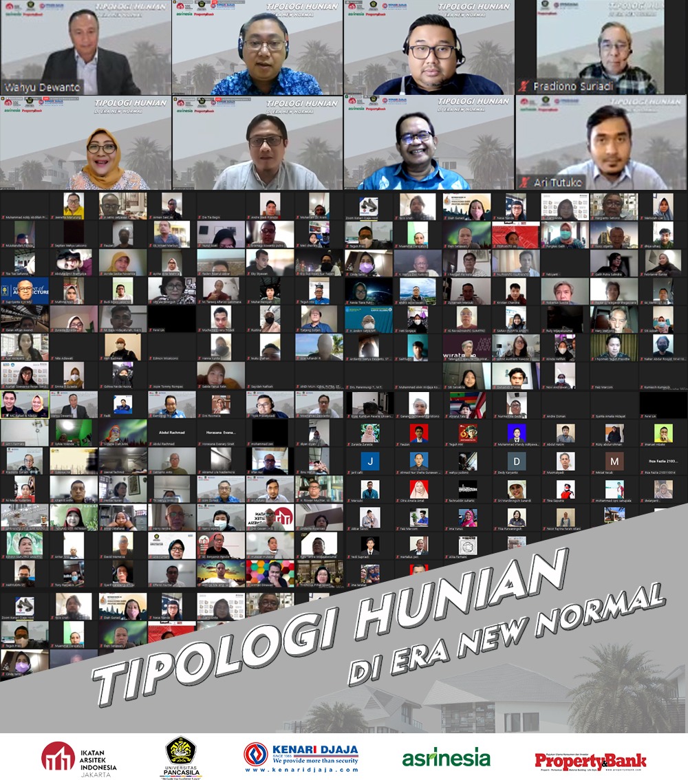 Webinar Tipologi Hunian Pascapandemi yang digelar Prodi Arsitektur Universitas Pancasila