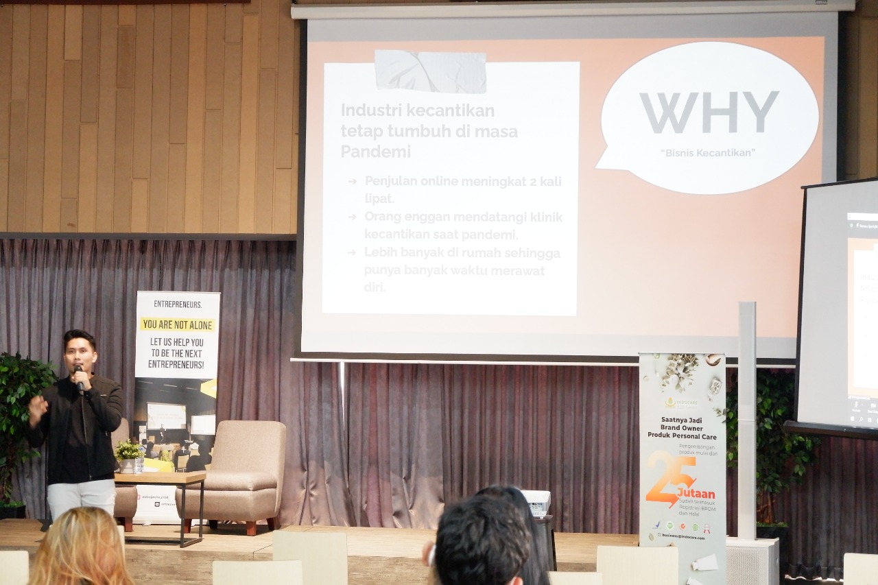 Edukasi bisnis kecantikan yang digelar entrepreneurs.id bersama The bath Box