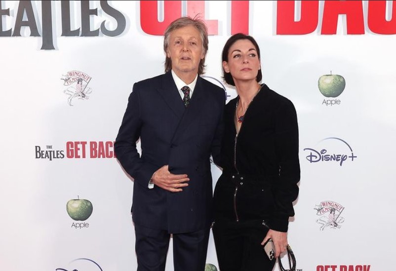 Gitaris The Beatles Paul McCartney dan istri menghadiri preview film dokumenter The Beatles; Get Back di London