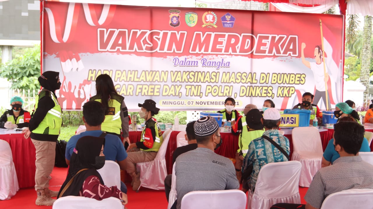 Vaksinasi Merdeka dilaksanakan di Kota Palangka Raya, Kalimantan Tengah